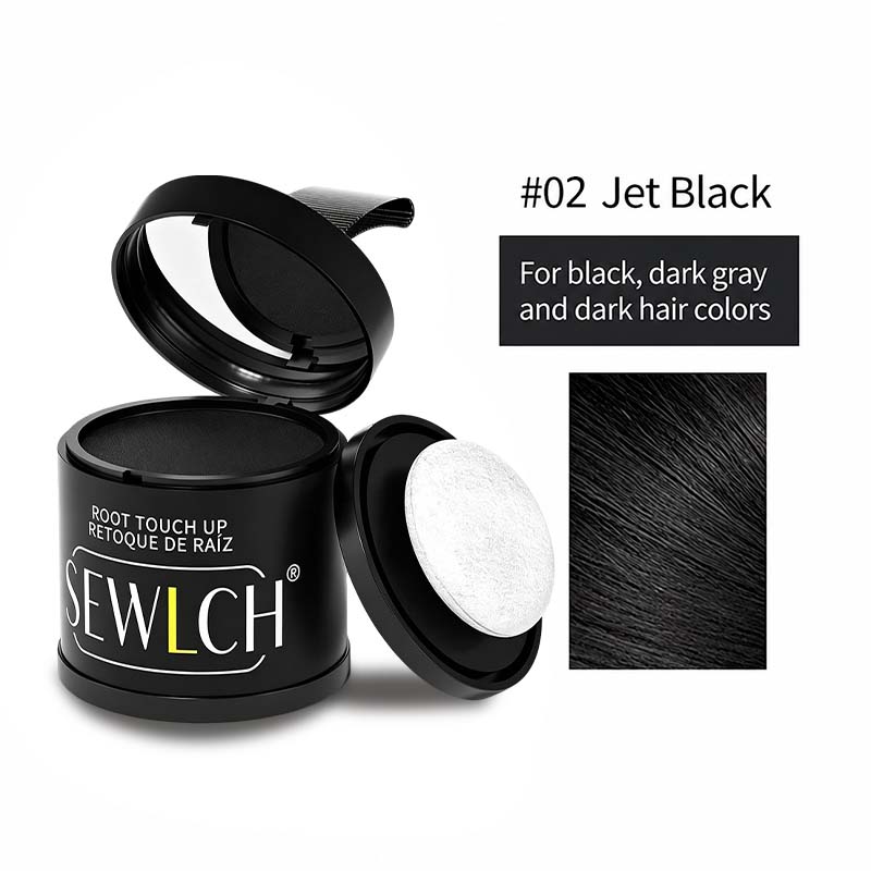 Magnetic Refillable Hair Root Touch Up Powder - Waterproof Gray Coverage & Hairline Concealer ✨
