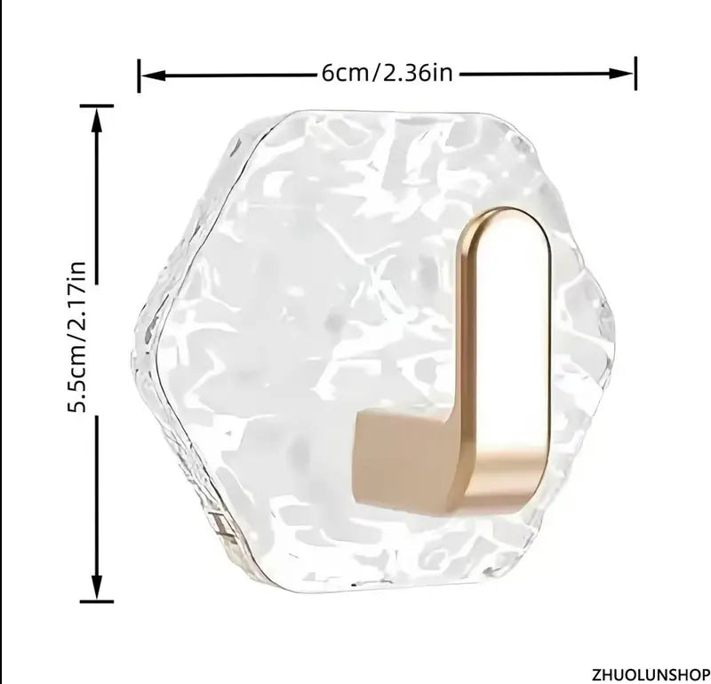 10/20 Pack Self-Adhesive Hooks, Waterproof & Rustproof Wall Hooks 👍