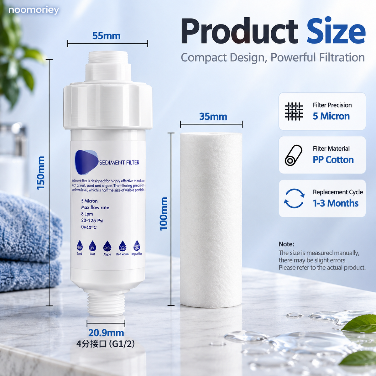 π§ 50% OFF 5ΞΌm Sediment Water Filter β Cleaner Water For Washing Machine & Home