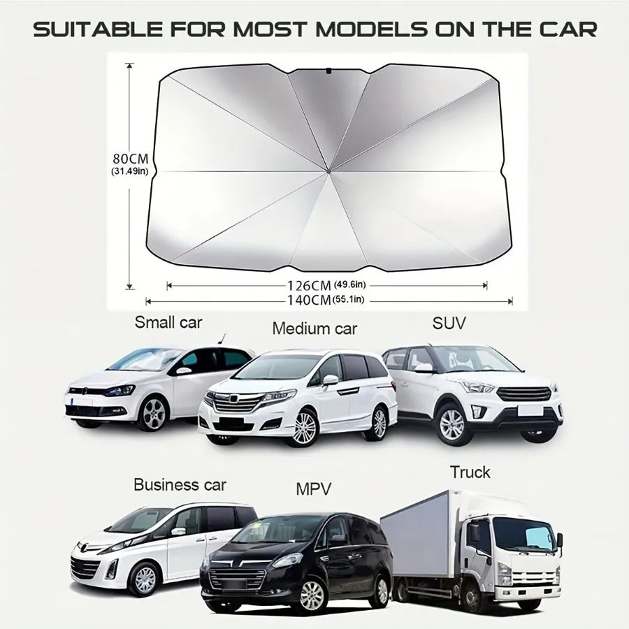 ๐2026 Summer Hot Sale-๐ฅ2026 Foldable Anti-UV Windshield Sunshade