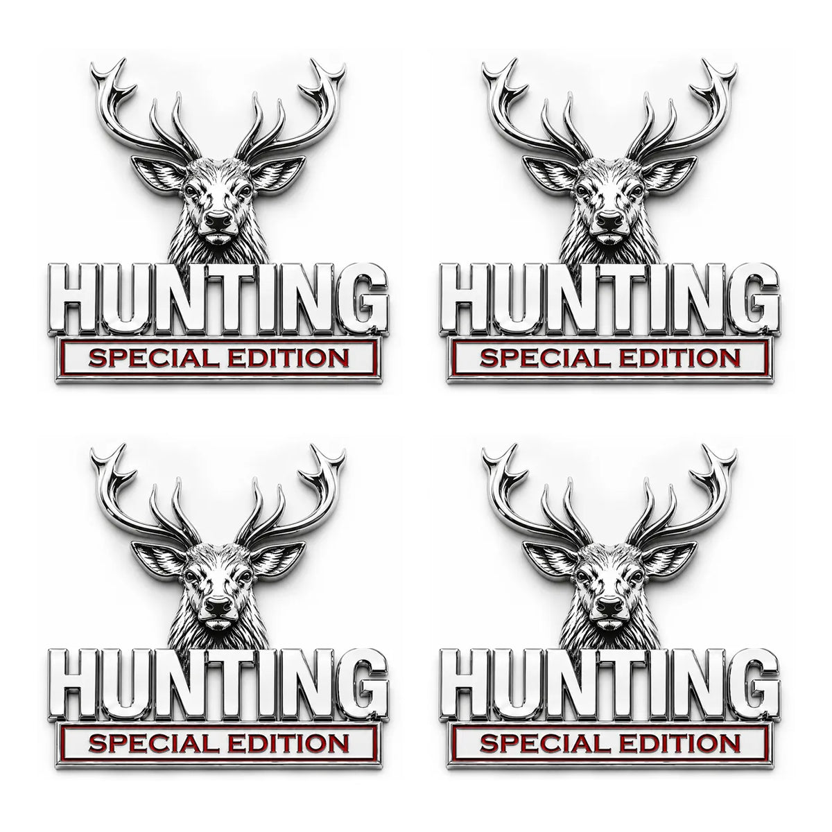 🦌 HUNTING Special Edition 3D Chrome Metal Car Emblem