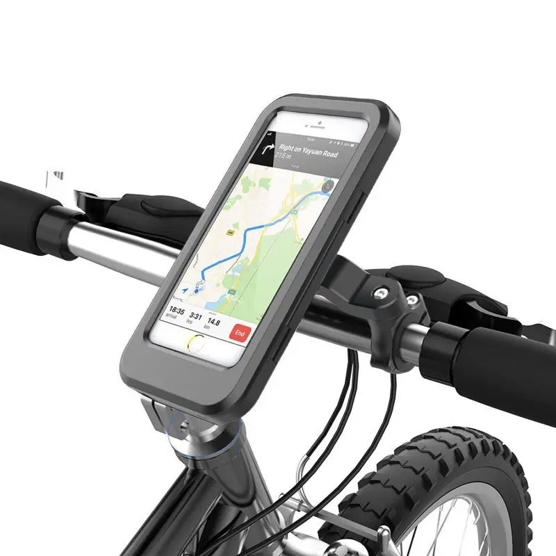π΄ Waterproof Bike Phone Mount β 360Β° Rotating Shockproof Handlebar Holder for 4β6.7' Phones