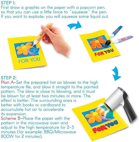 💥LAST DAY BUY 2 GET 1 FREE!!🎁🔮Magic Pen – Draw 3D with one stroke!🎄 DIY Bubble Popcorn Drawing Pens