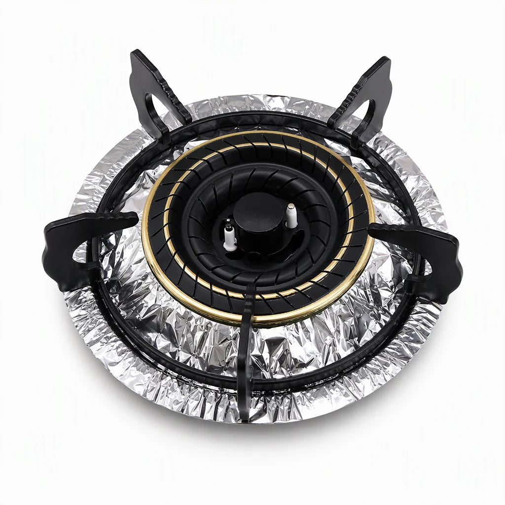 β³ Limited-Time Offer! β° 10-Pack Heavy-Duty Foil Gas Stove Burner Liners β Keep Your Hob Clean & Protected with Deep Well Spill Capture π³