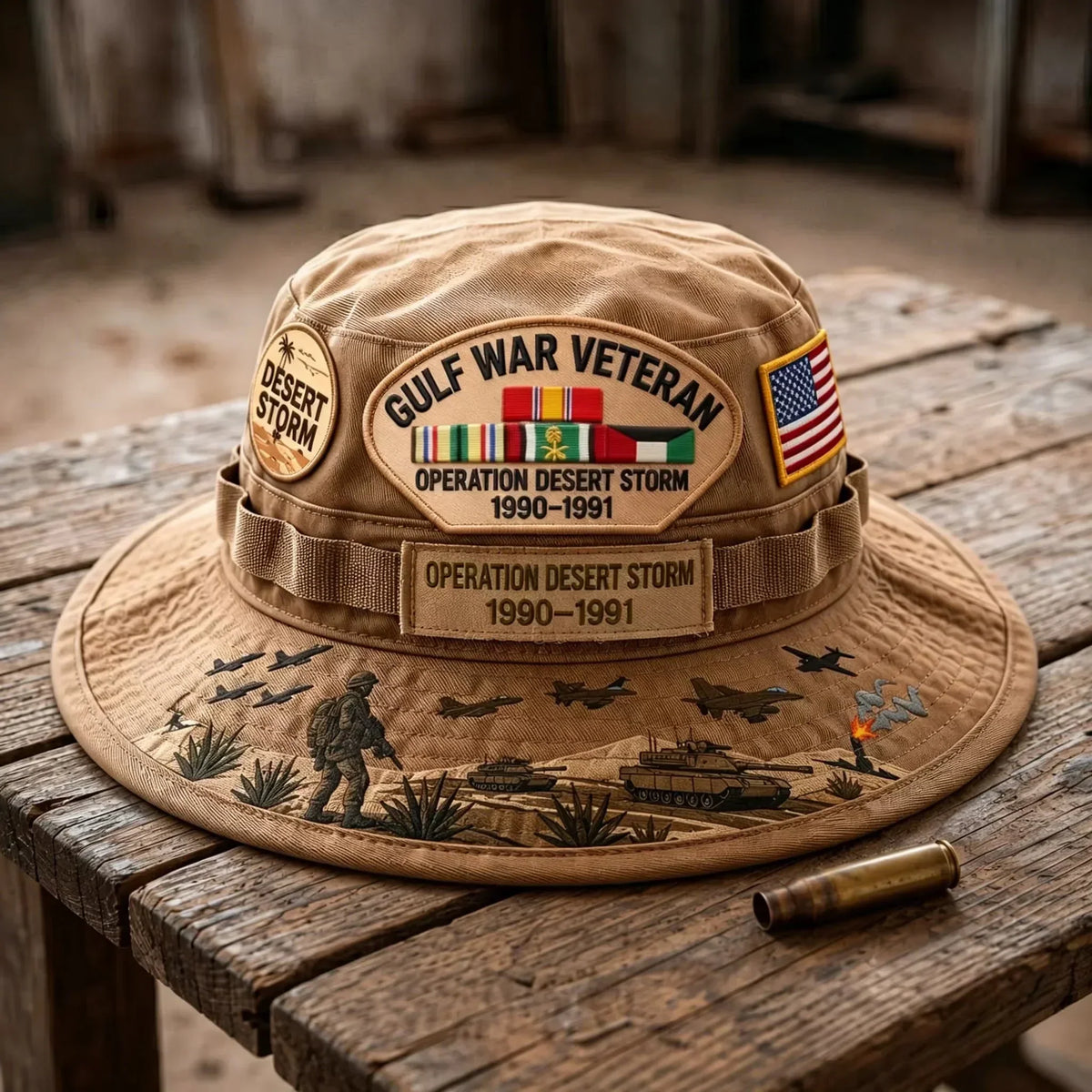 🇺🇸 Last Day Promo: 38% OFF 🎖️ - Gulf War Veteran Desert Storm Tribute Boonie Hat
