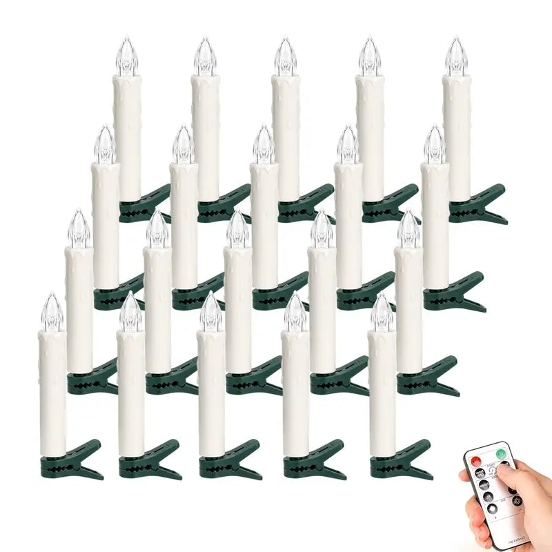 ๐ฅLast Day 50% OFF-๐ฏ๏ธ๐ Flameless Christmas Candle Clip Lights