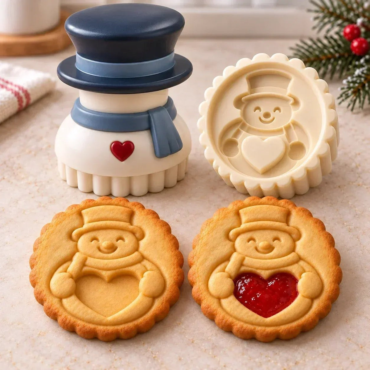 πͺ Christmas Cookie Press with Jam-Fill Center β Make Holiday Baking More Creative and Fun