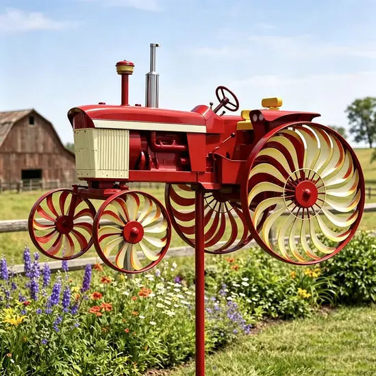 πEarl's Handmade Tractor Wind Spinner