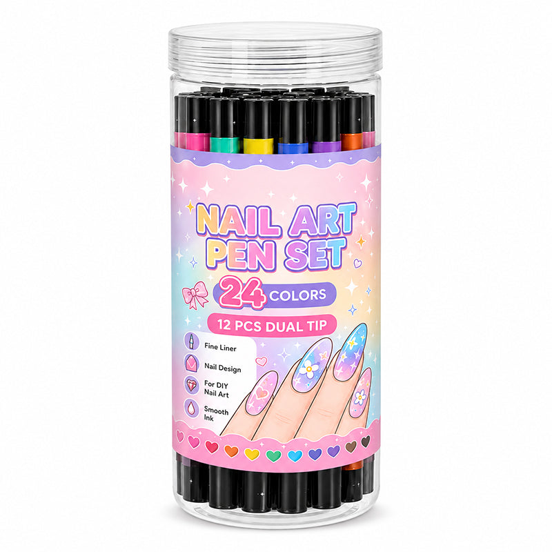 đŸ’… LIMITED‑TIME 50% OFF! đŸ’¥ 24 Colors Dual Ended Nail Art Pens Set – Creative, Salon‑Quality, Easy DIY ✨