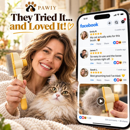 Self-Cleaning Pet Hair Comb