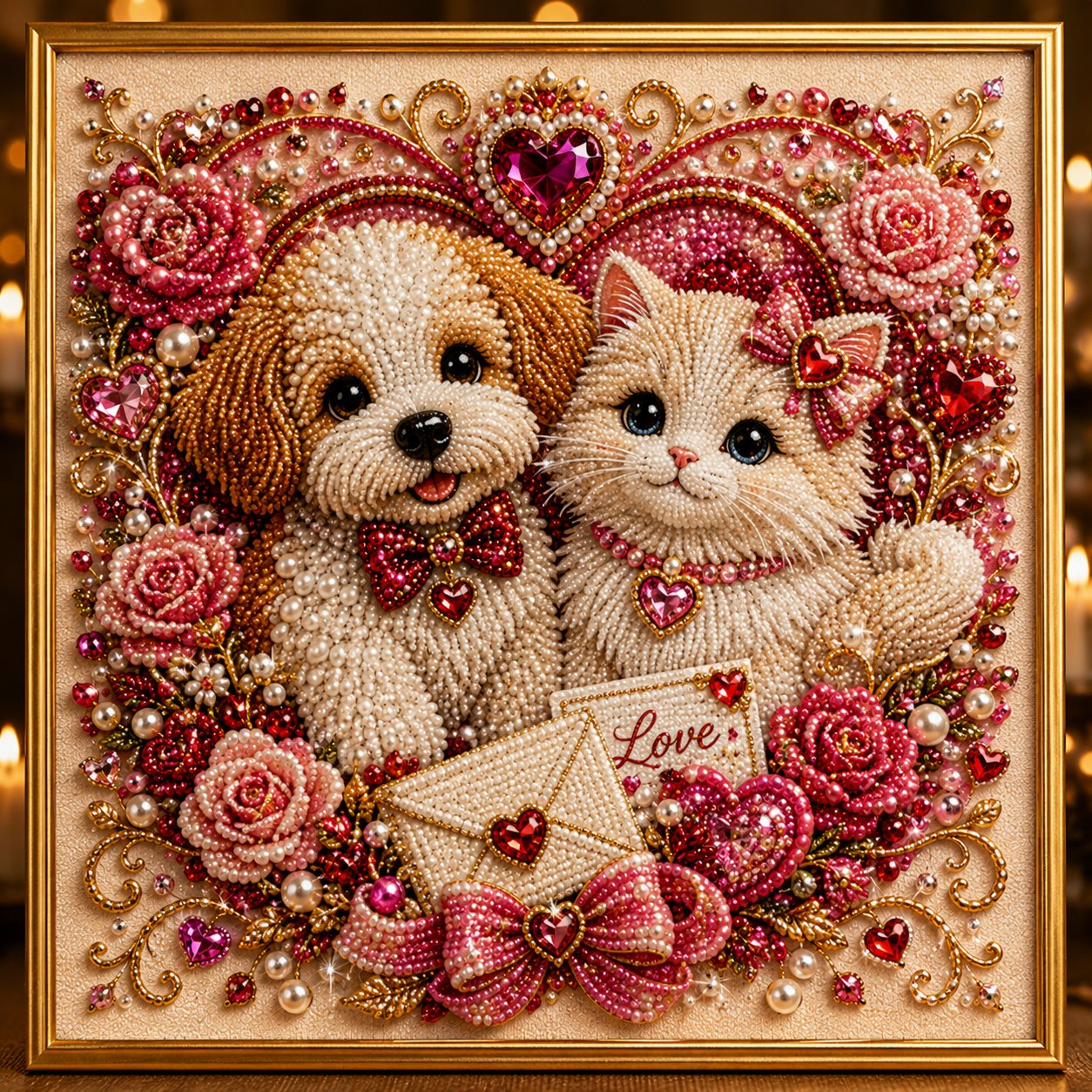 🔥HOT SALES  49% OFF – ✨ Premium 3D Pearl DIY Pet Portrait Art Kit | Luxury Flocked Canvas with Scratch-Resistant Non-Fading Pearl Beads DIY Handmade Festive Seasonal Decor 🐾💎