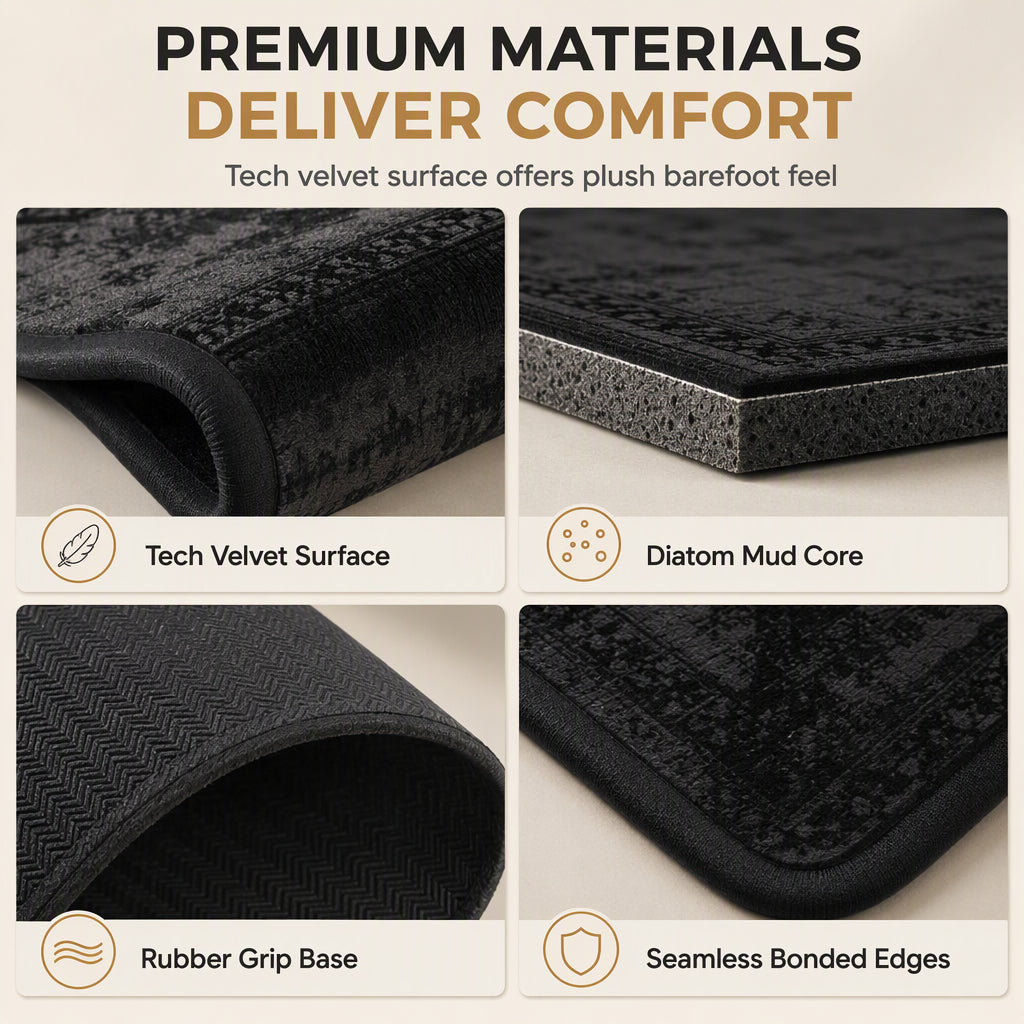 📢📢50% OFF !! ⏰Non-Slip Water Absorbent Bathroom Mat