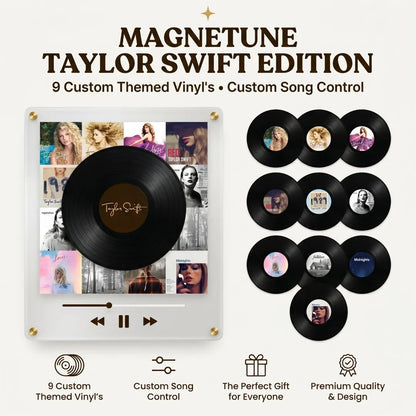 🎵 Iconic Pop Star NFC Fridge Magnet Music Player | Retro Vinyl Style Decor