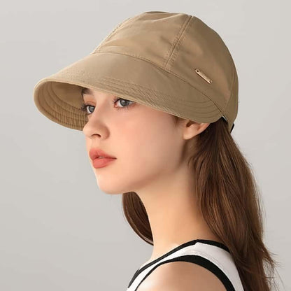 UPF50+ Ponytail Sun Hat Wide Brim Lightweight Adjustable Outdoor UV Protection Bucket Cap☀️