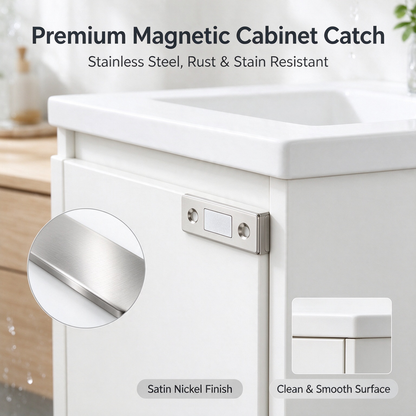12-Pack Ultra Thin Cabinet Magnetic Door Catch Stainless Steel,Satin Nickel 🧲