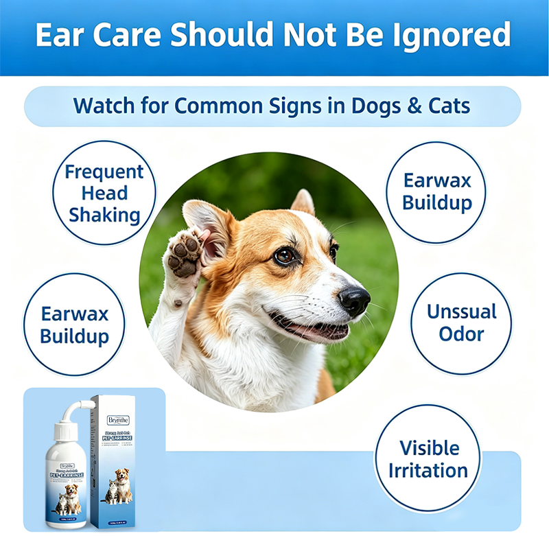 Gentle Pet Ear Wash | Odor-Free Cleaning for Dogs & Cats🐾
