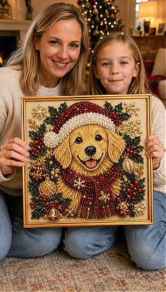 🔥HOT SALES  49% OFF – ✨ Premium 3D Pearl DIY Pet Portrait Art Kit | Luxury Flocked Canvas with Scratch-Resistant Non-Fading Pearl Beads DIY Handmade Festive Seasonal Decor 🐾💎