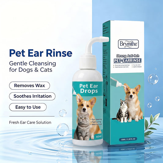 Gentle Pet Ear Wash | Odor-Free Cleaning for Dogs & Cats🐾