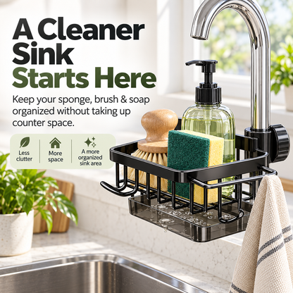 ✨ Faucet Sink Organizer Rack – Keep Your Kitchen Sink Clean & Clutter-Free