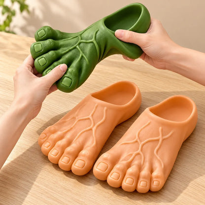 👣Giant Toe Slippers – Funny Realistic Foot Slides