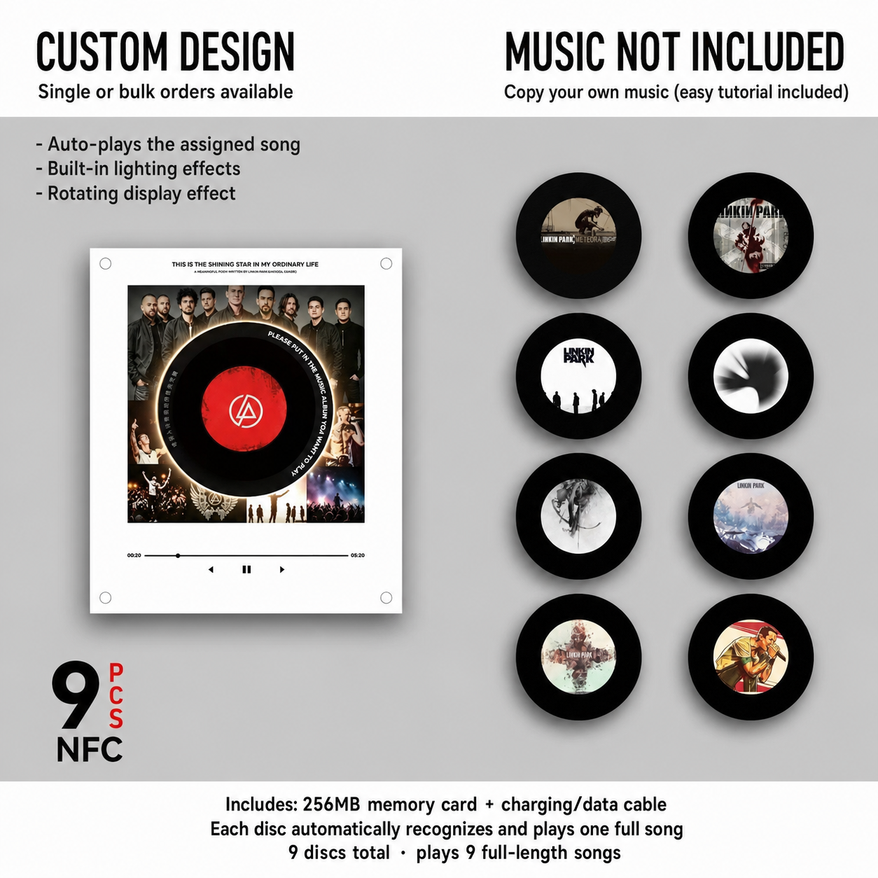 🎵 Iconic Pop Star NFC Fridge Magnet Music Player | Retro Vinyl Style Decor