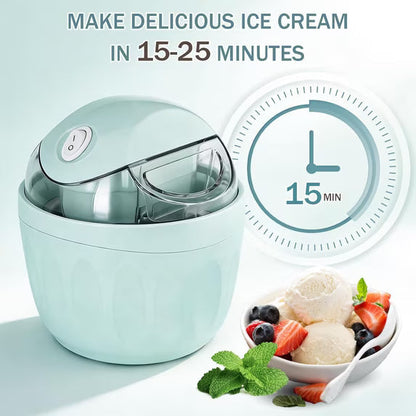 🎁Mini Homemade Ice Cream Maker 🍦 Personal Frozen Dessert Machine