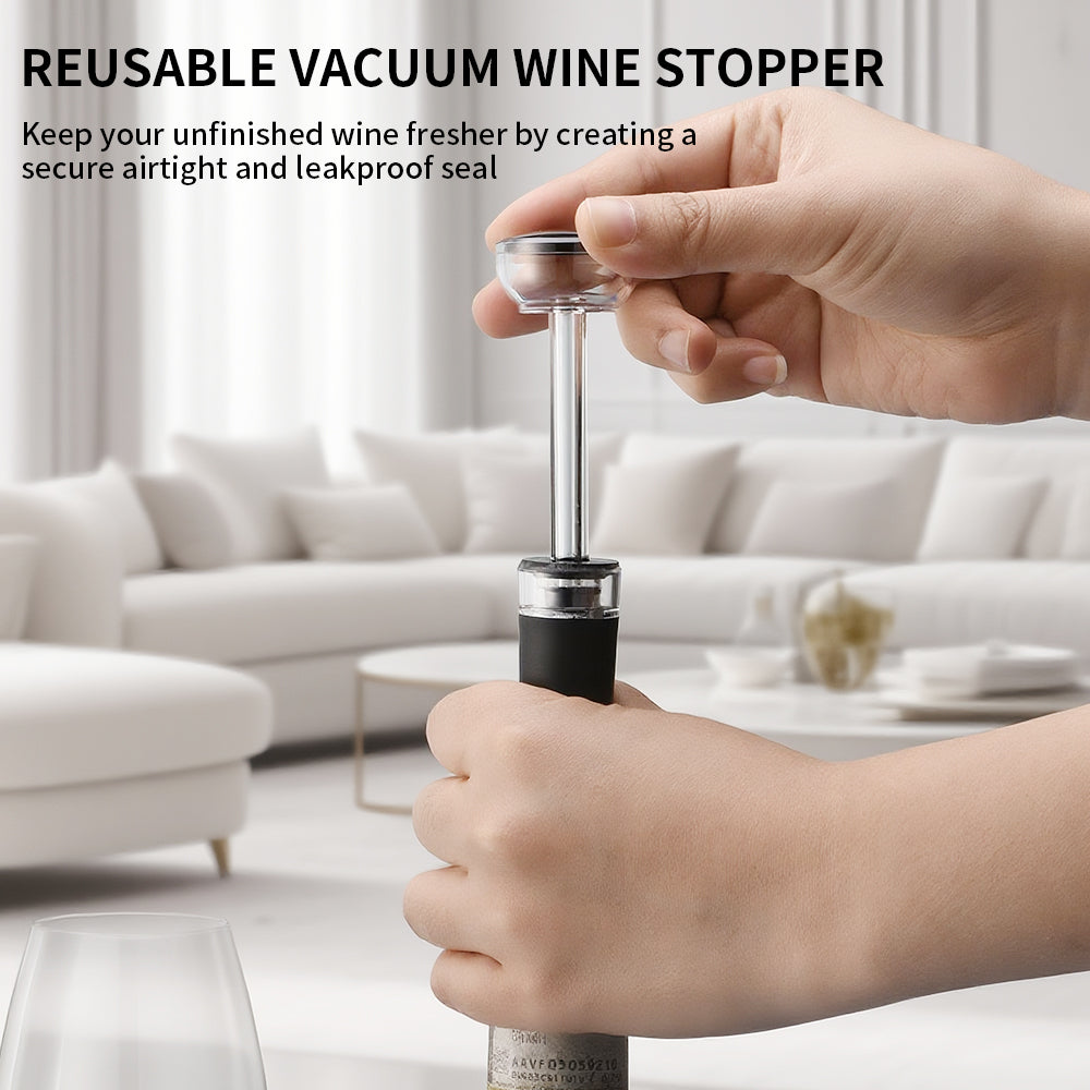 Rechargeable Electric Wine Opener – One-Touch Automatic Corkscrew