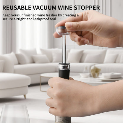 Rechargeable Electric Wine Opener – One-Touch Automatic Corkscrew