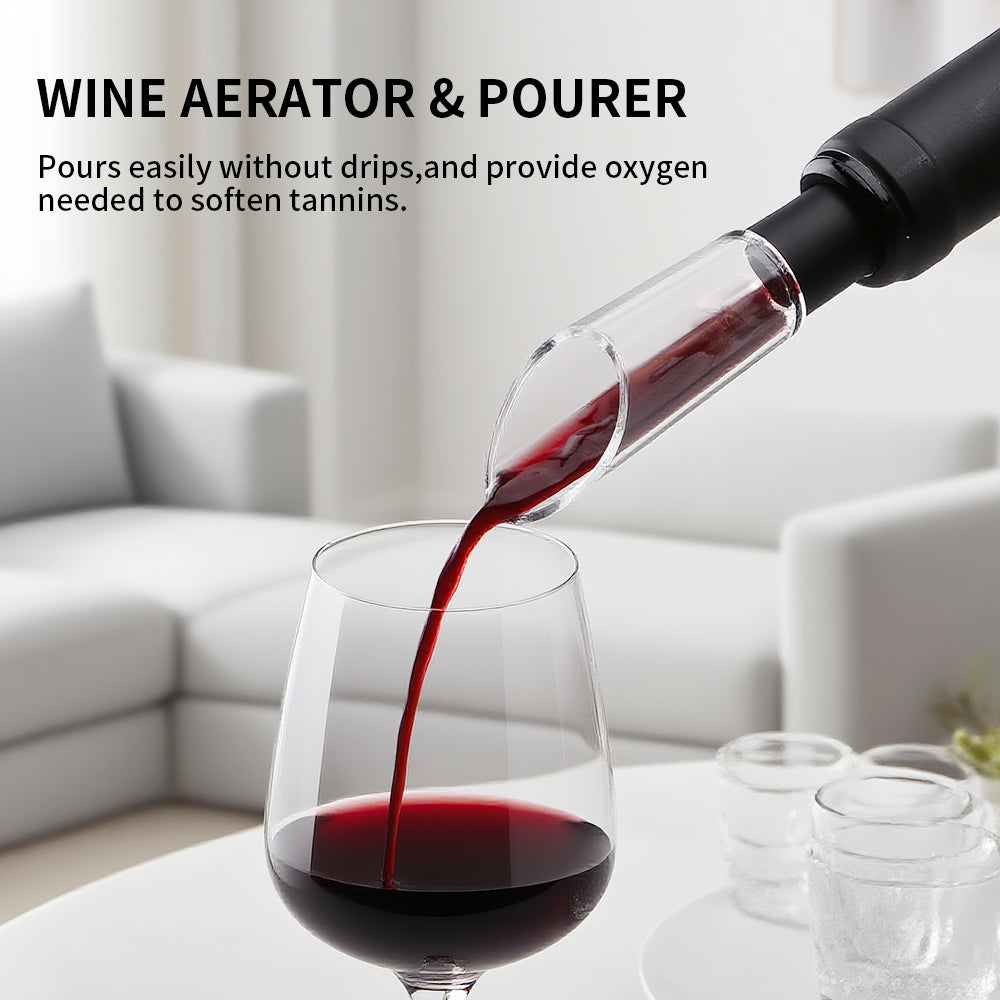 Rechargeable Electric Wine Opener – One-Touch Automatic Corkscrew