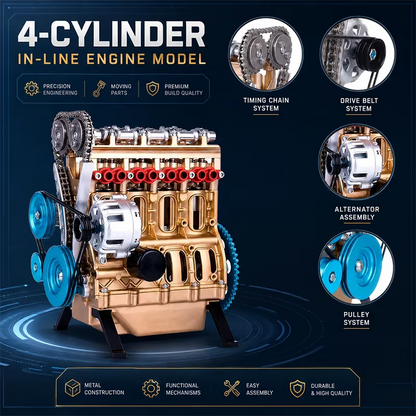 🏎️🛠️The Ultimate Desktop Masterpiece: Miniature V8 Small-Block Static Model Kit