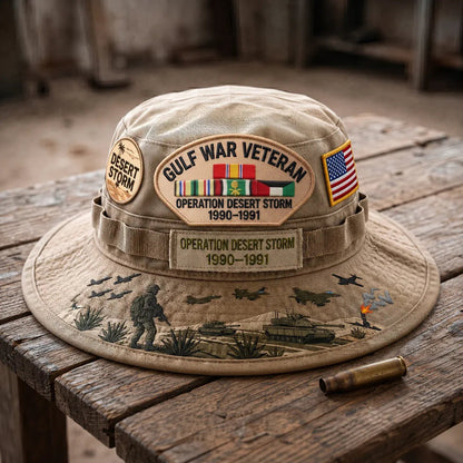 🇺🇸 Last Day Promo: 38% OFF 🎖️ - Gulf War Veteran Desert Storm Tribute Boonie Hat