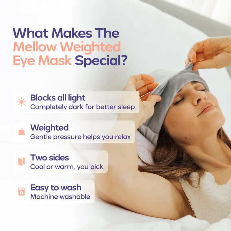 Lights Out Weighted Eye Mask – Strapless 360° Wraparound Sleep Mask💤