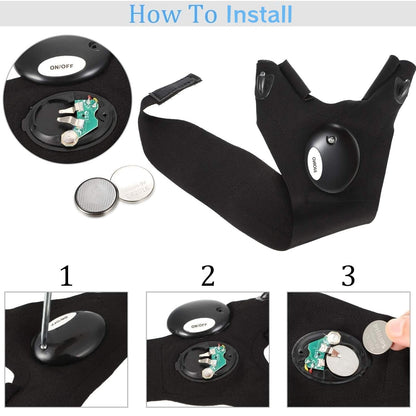 LED Flashlight Gloves – Hands-Free Work Light for Men & Women