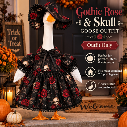 🪿🎃 44% OFF – Halloween Porch Goose Outfit Collection | Give Your Goose a Spooky New Look
