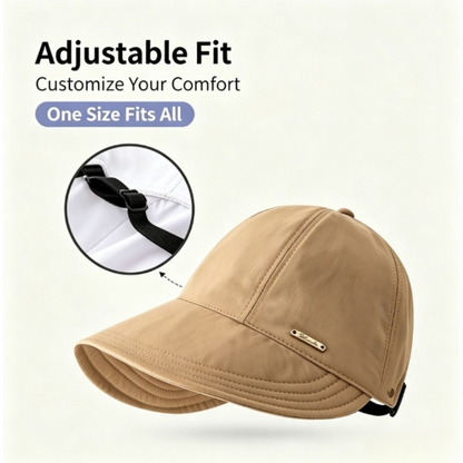 UPF50+ Ponytail Sun Hat Wide Brim Lightweight Adjustable Outdoor UV Protection Bucket Cap☀️
