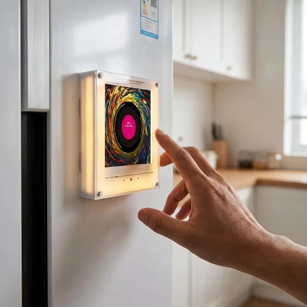 🎵 Iconic Pop Star NFC Fridge Magnet Music Player | Retro Vinyl Style Decor