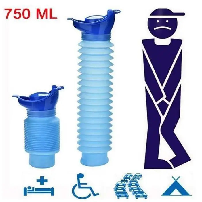 750ML Portable Urinal Bottle – Foldable Emergency Toilet for Travel & Camping