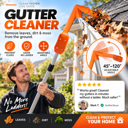 🔥No-Climb Gutter Cleaning Tool