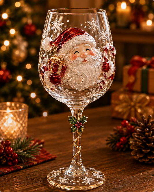 🎅Christmas 3D Wine Glass Collection Gift Box Set✨