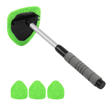 🔥 Windshield Cleaning Tool, Microfiber Car Window Cleaner with Extendable Handle