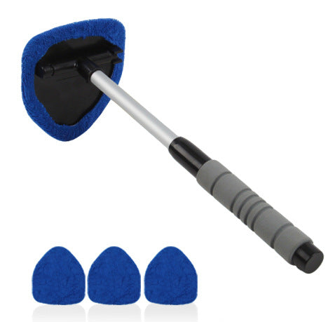🔥 Windshield Cleaning Tool, Microfiber Car Window Cleaner with Extendable Handle