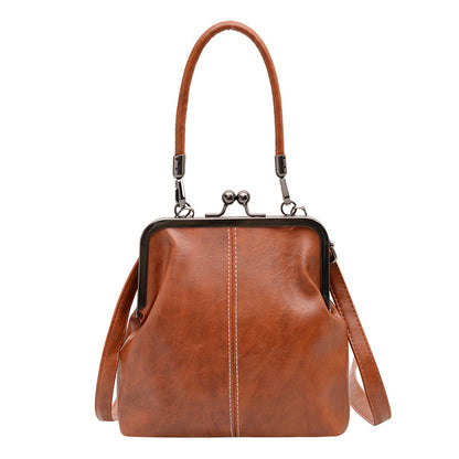 📢📢50% OFF !! ⏰Women's Kiss Lock Crossbody Bag with Top Handle