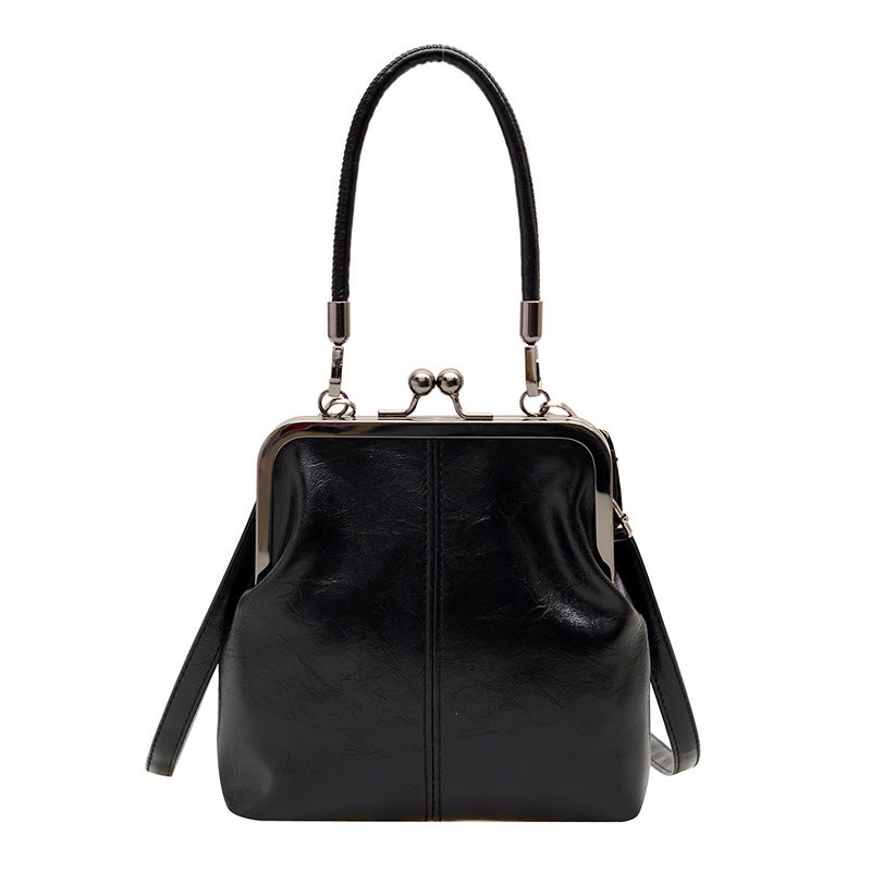 📢📢50% OFF !! ⏰Women's Kiss Lock Crossbody Bag with Top Handle