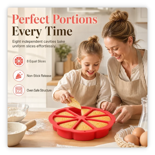 🥳HOT SALE🥳💞49K+ SOLD! Buy 2 Get 1 FREE! Silicone Cake Mold – 8 cavities, 23cm & flexible release. Perfect portions – grab yours! ✅