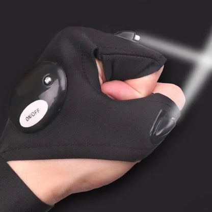 LED Flashlight Gloves – Hands-Free Work Light for Men & Women