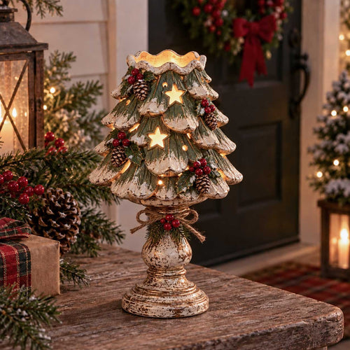 Christmas Heirloom Glow Candle Holder Collection