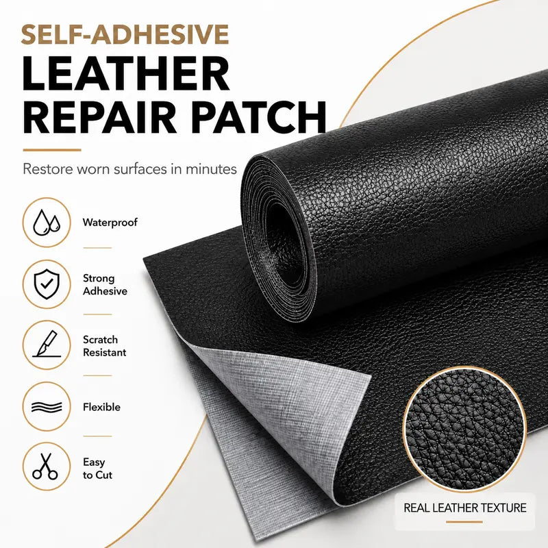 20*54 Inch Self-Adhesive Leather Sticker Patch Cuttable Sofa Repair ✨