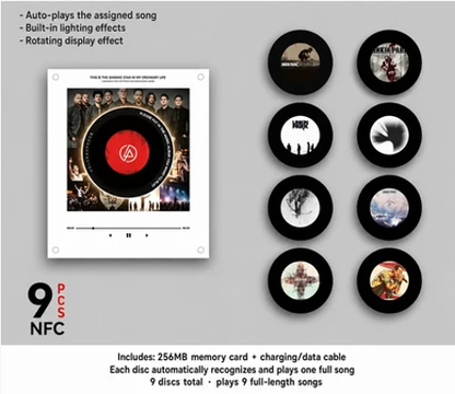 🎵 Iconic Pop Star NFC Fridge Magnet Music Player | Retro Vinyl Style Decor
