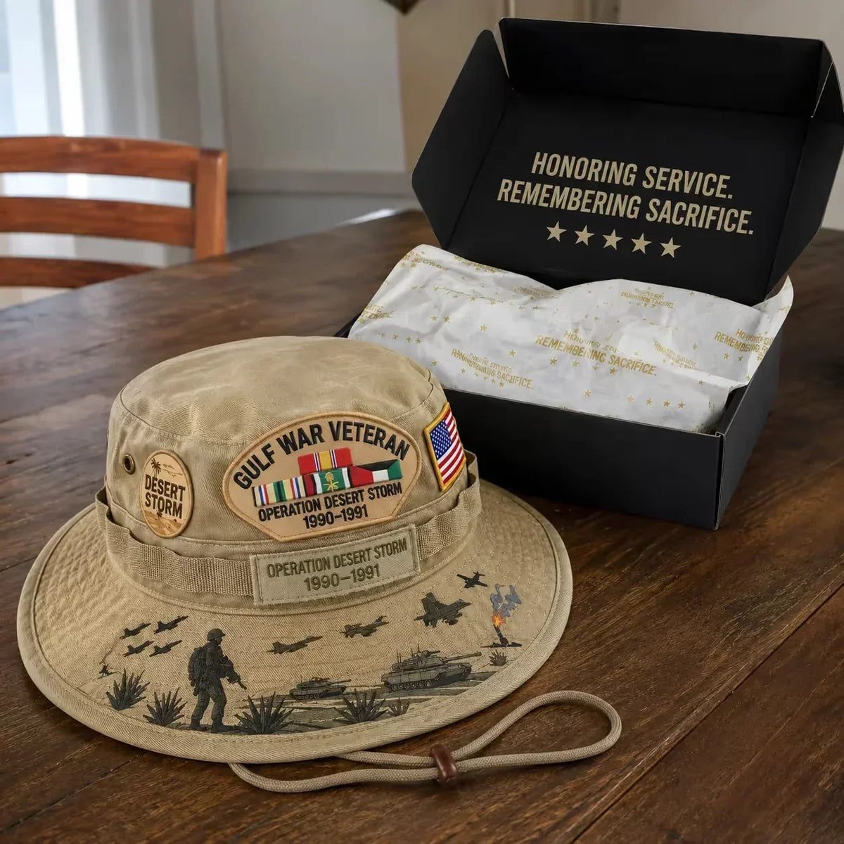 🇺🇸 Last Day Promo: 38% OFF 🎖️ - Gulf War Veteran Desert Storm Tribute Boonie Hat