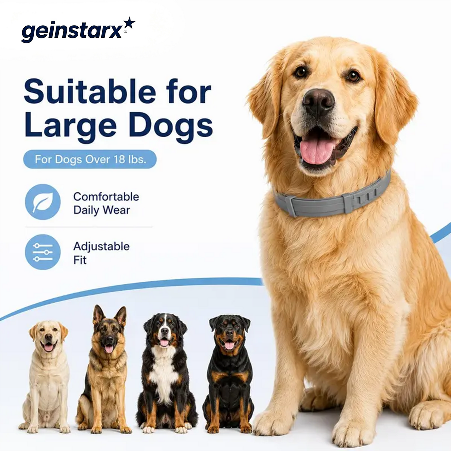 Gainstarx Adjustable Fresh Scent Lightweight Dog Collar🐶